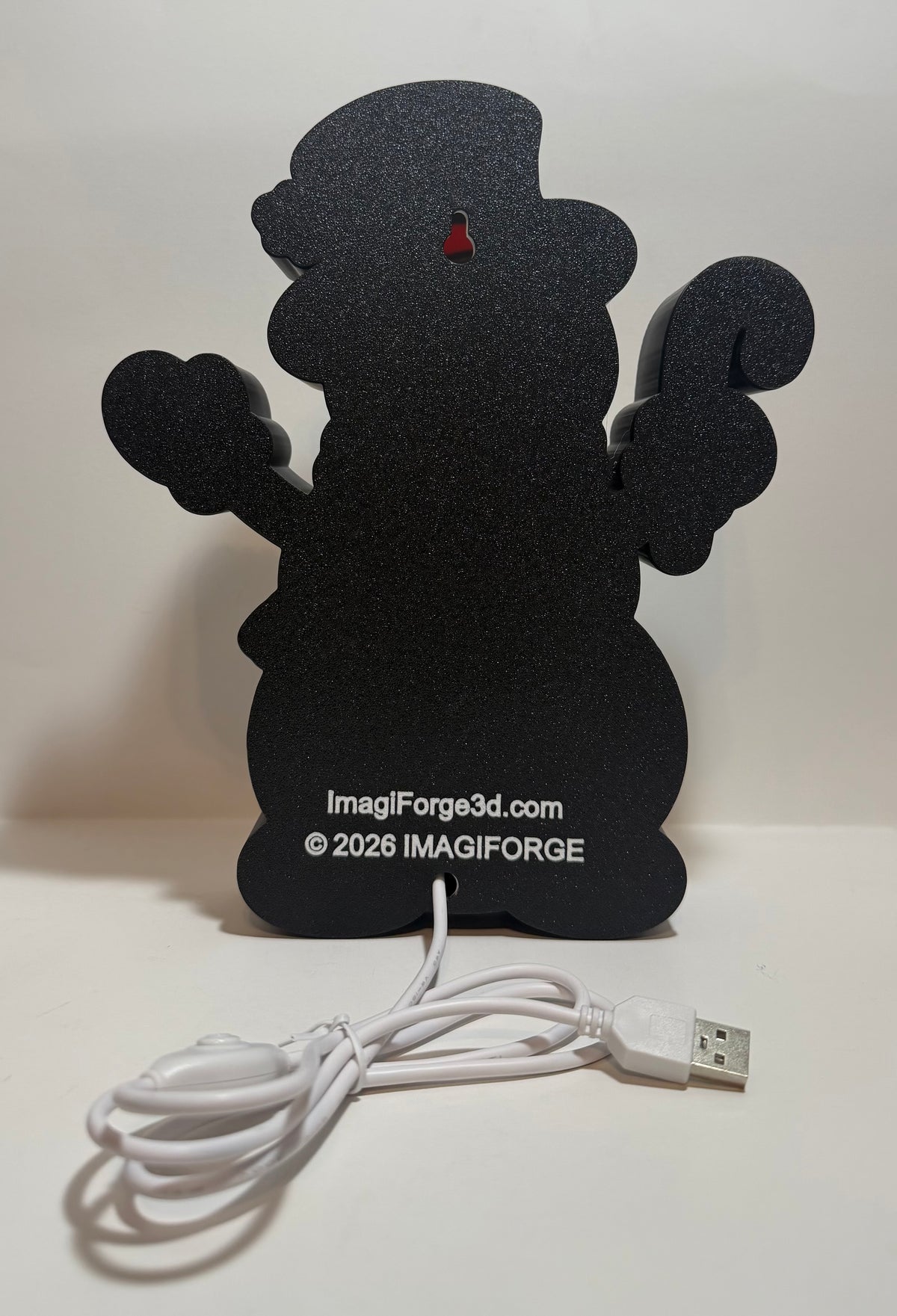 Snowman LED Lightbox – Handmade Christmas Holiday Decor