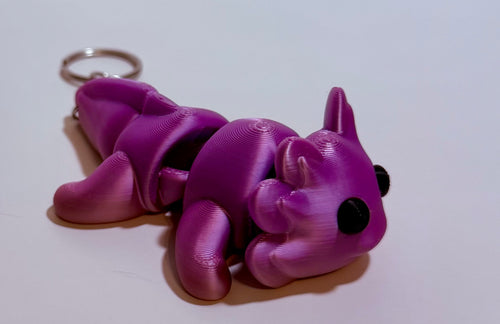 Articulated Axolotl Keychain