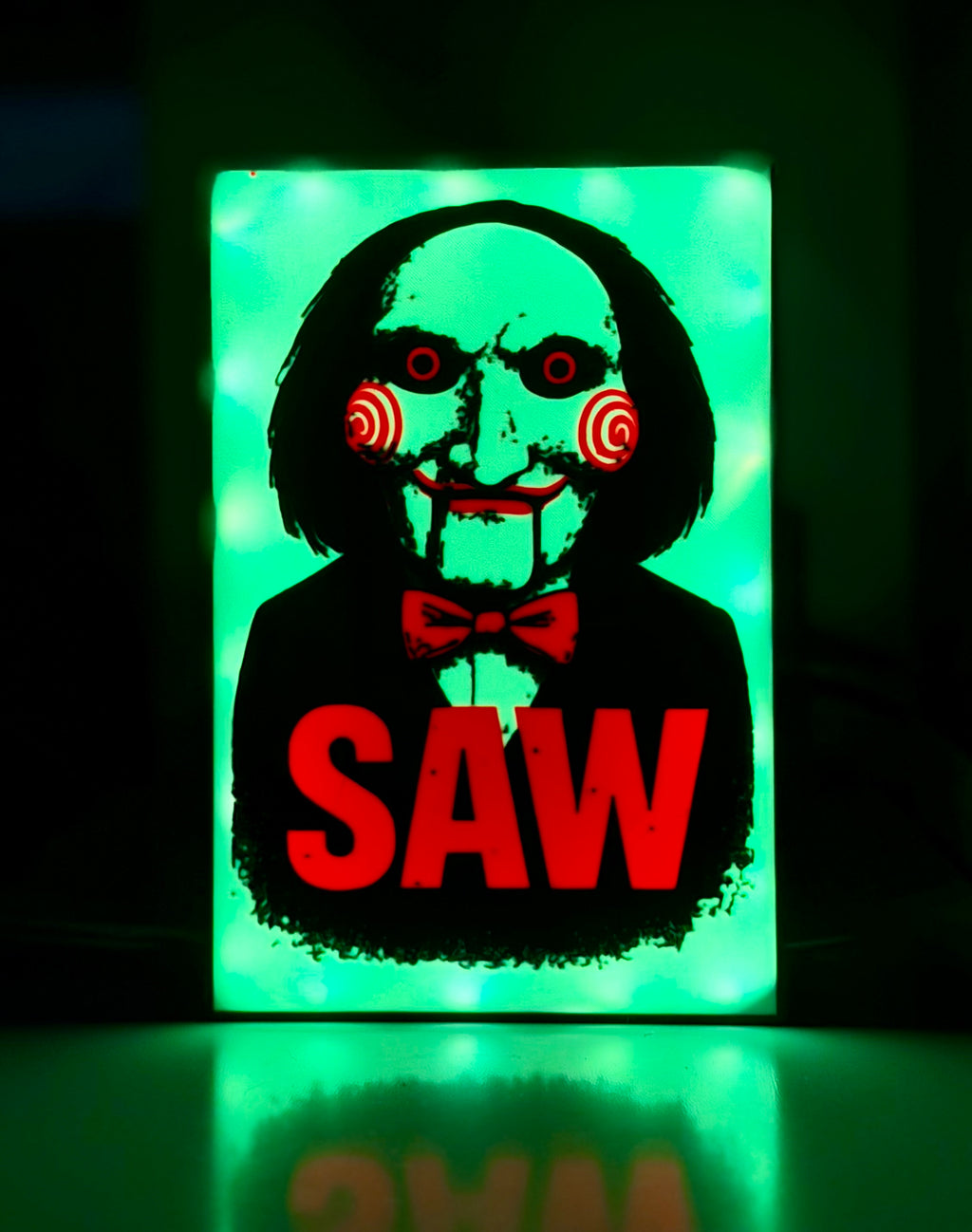 Saw Movie Light Display Box