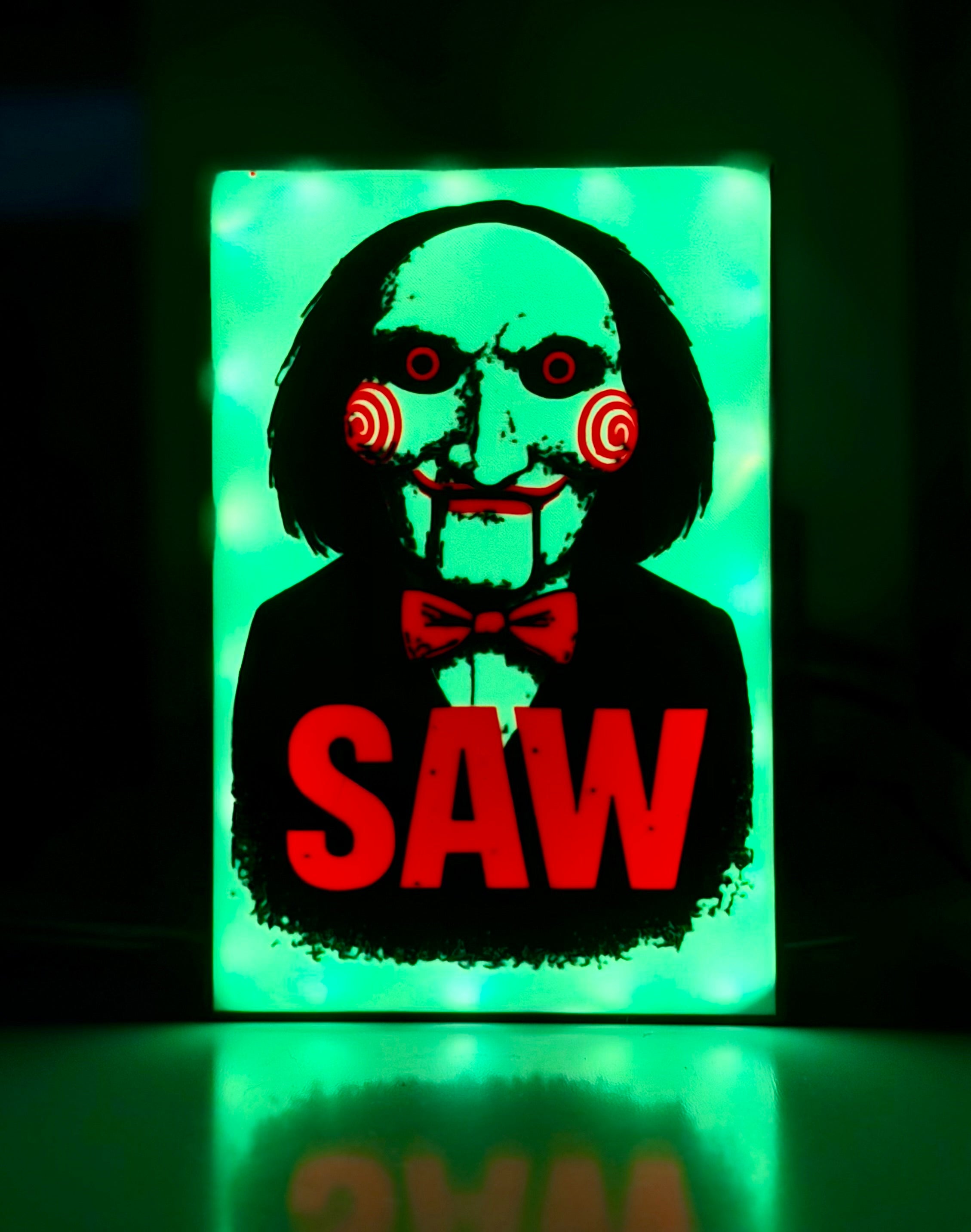 Saw Movie Light Display Box