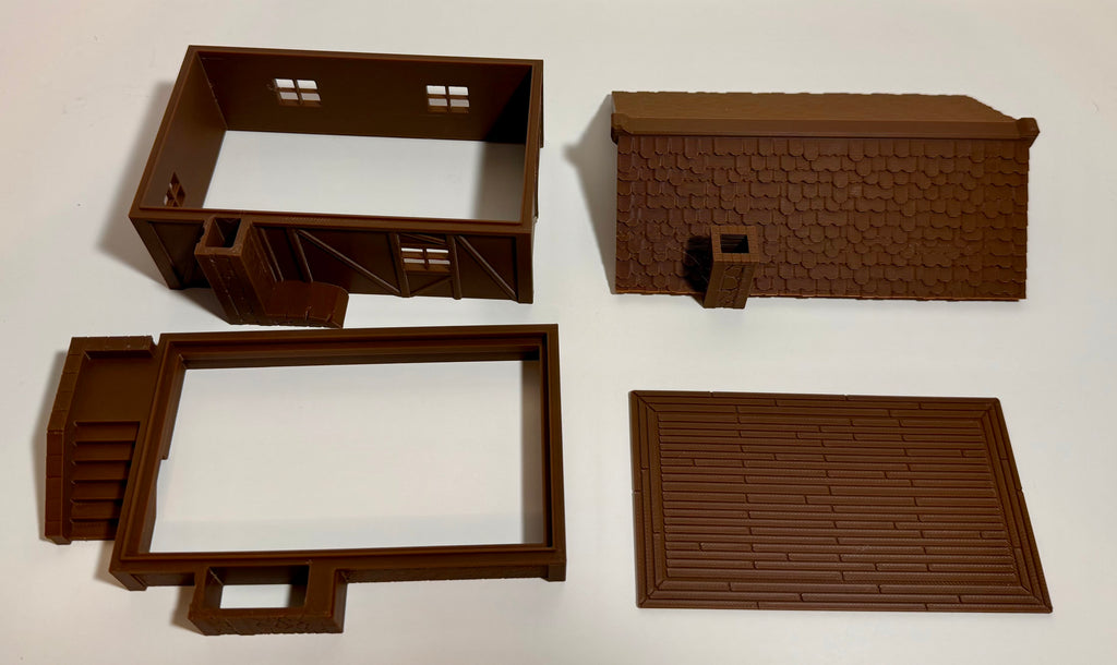28mm Medieval RPG House FDM-Friendly D&D Terrain