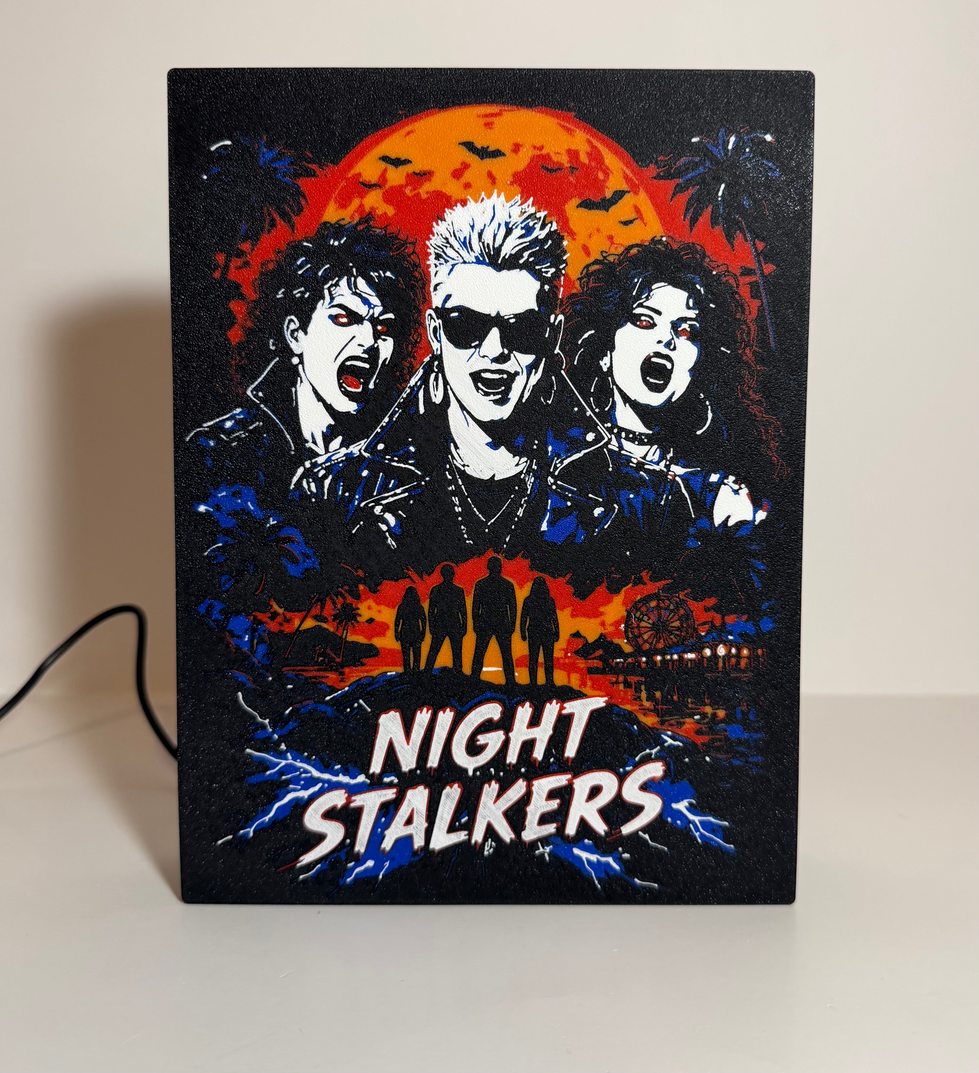 Night Stalking Vampires Lightbox Display (6.5"x8.75")