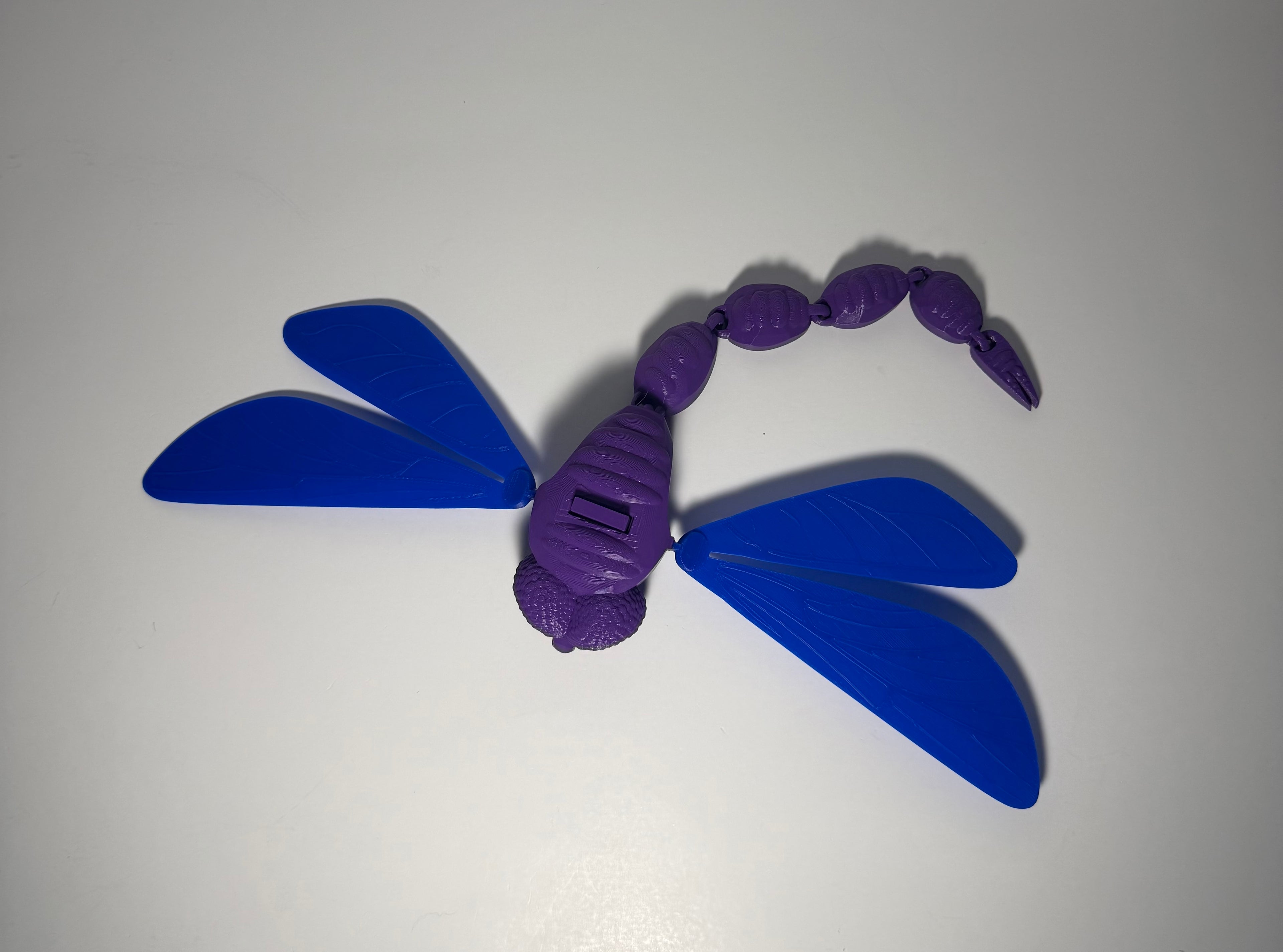 Articulated Dragonfly with Moving Wings