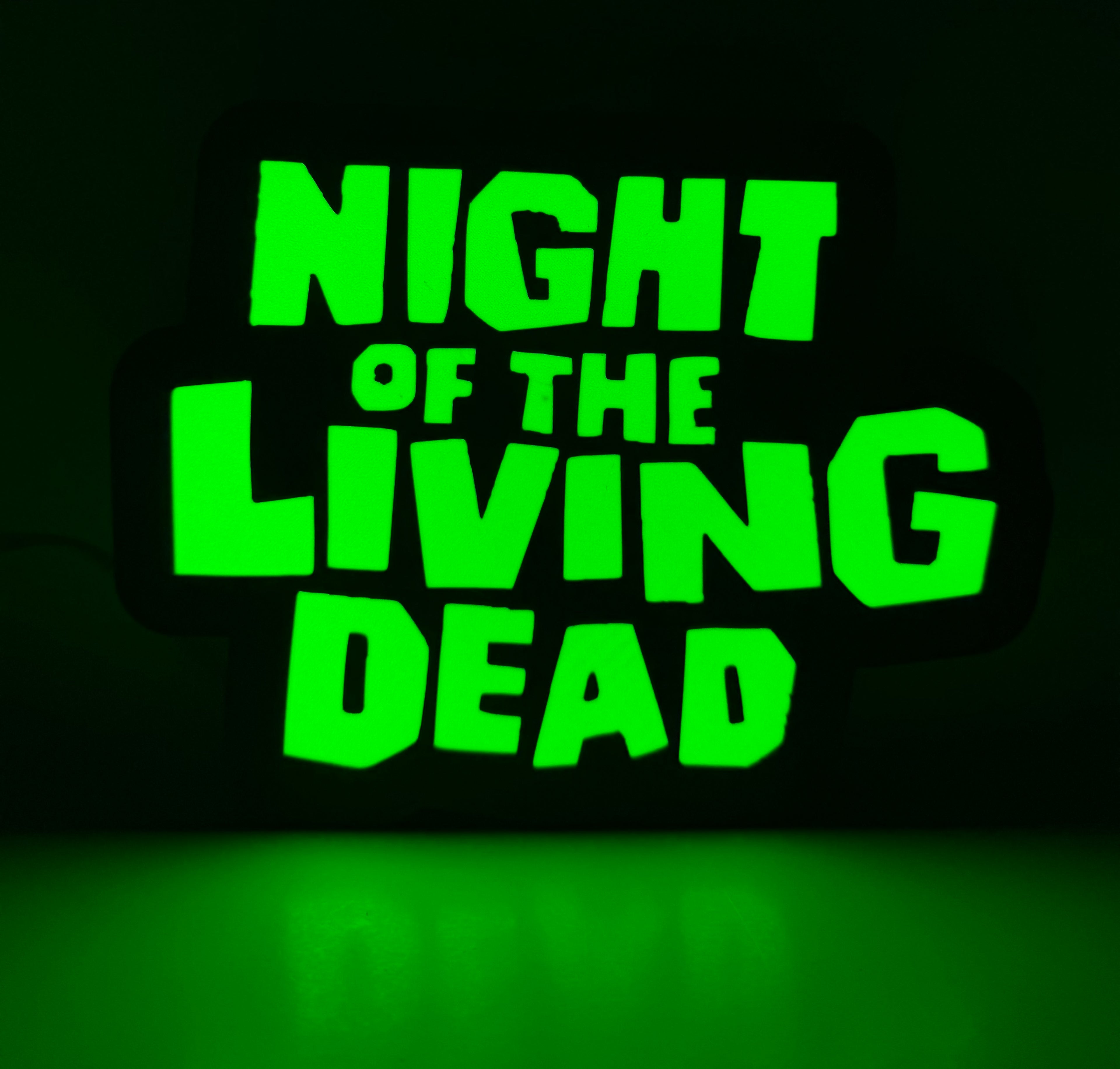 Night of the Living Dead Title Lightbox - Officially Licensed Classic Lightbox