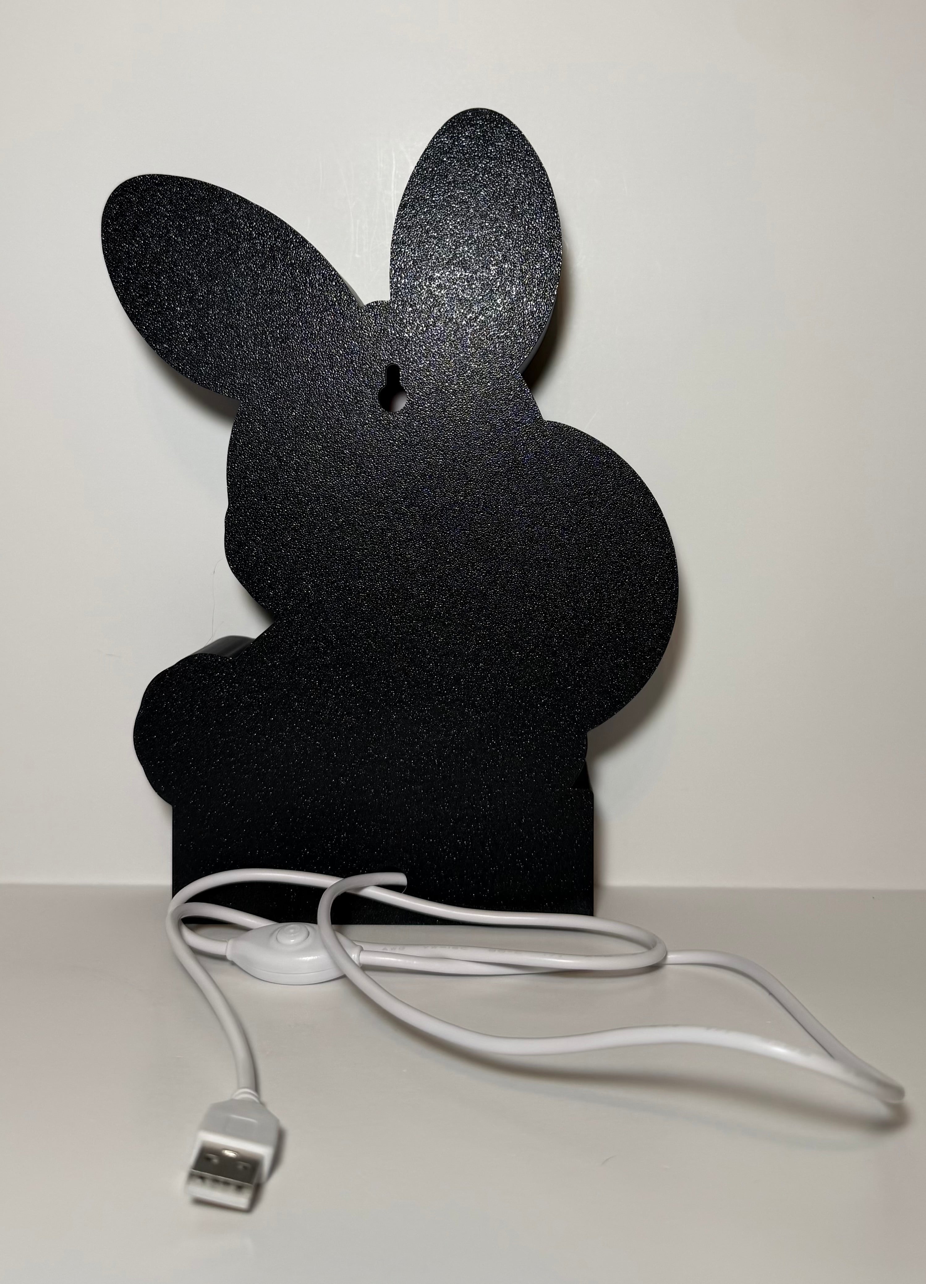Personalized Bunny Night Light – Custom Name LED Animal Night Light
