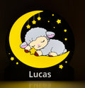 Personalized Lamb Night Light – Custom Name LED Night Light for Kids
