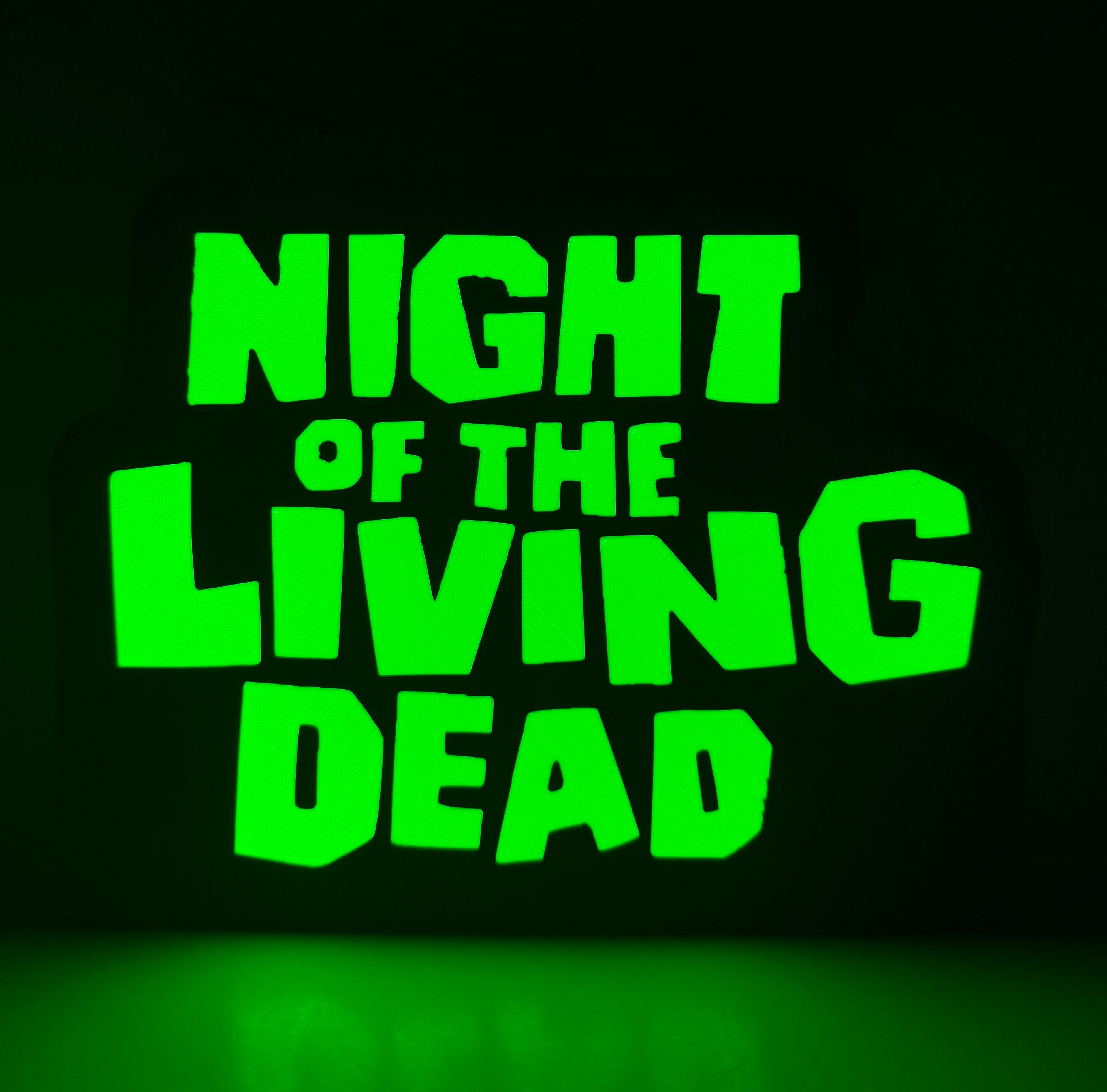 Night of the Living Dead Title Lightbox - Officially Licensed Classic Lightbox
