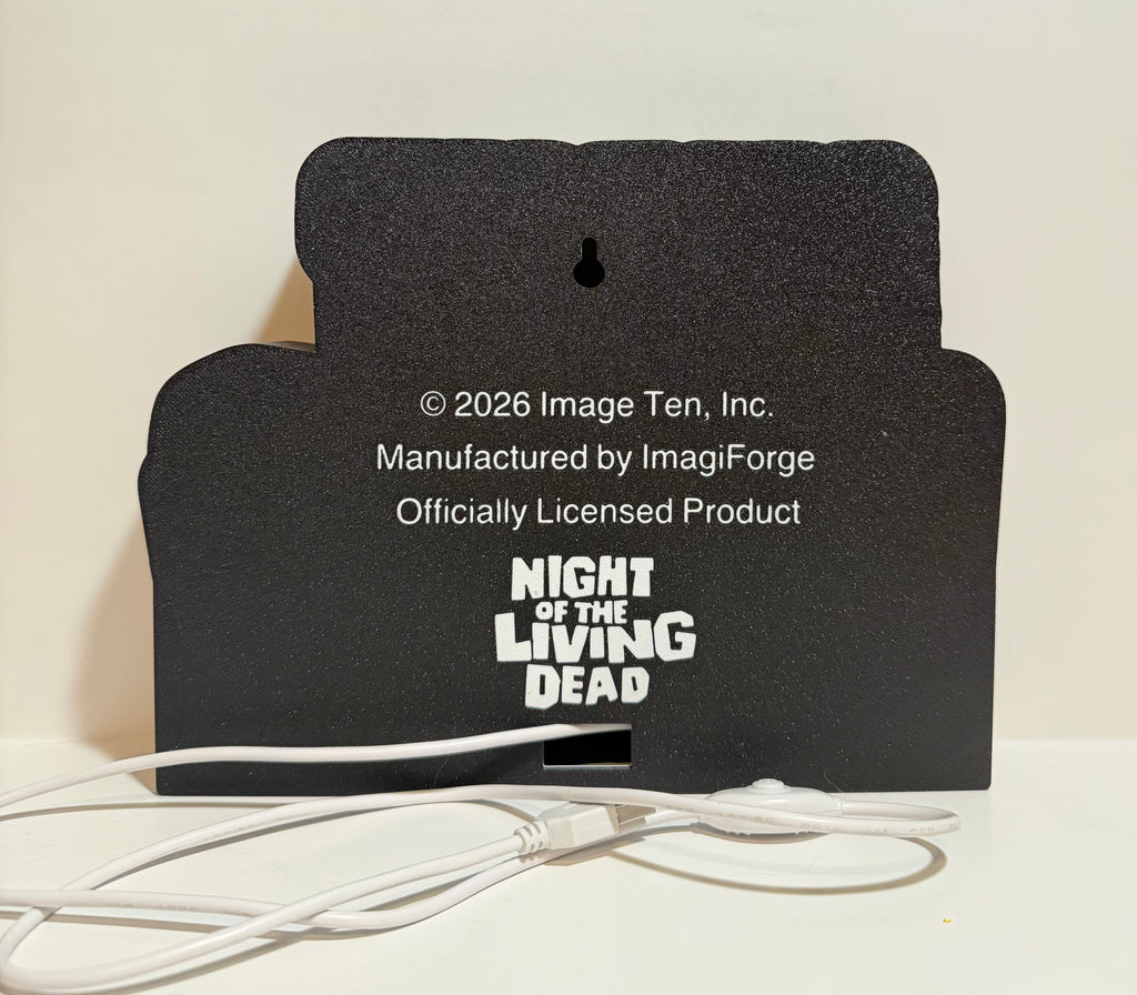 Night of the Living Dead Title Lightbox – Officially Licensed LED Shelf Decor