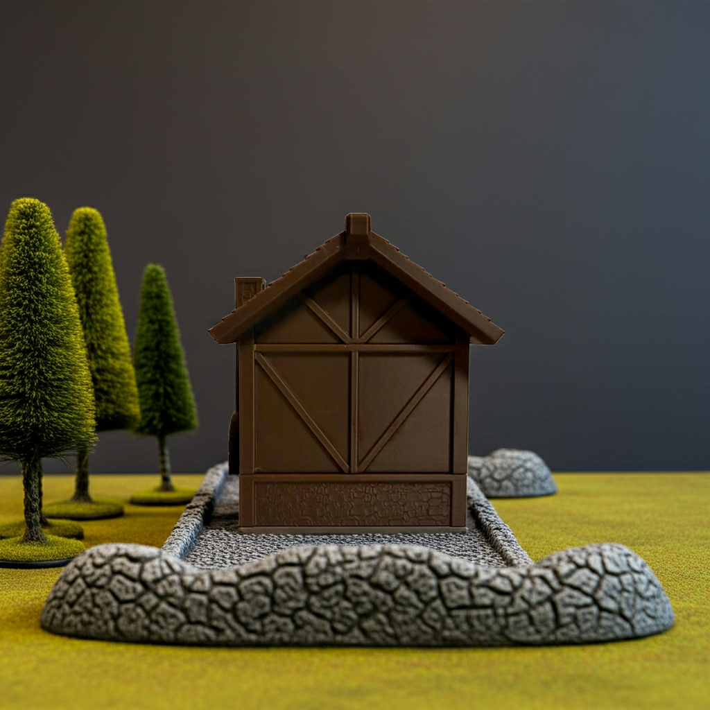 28mm Medieval RPG House FDM-Friendly D&D Terrain