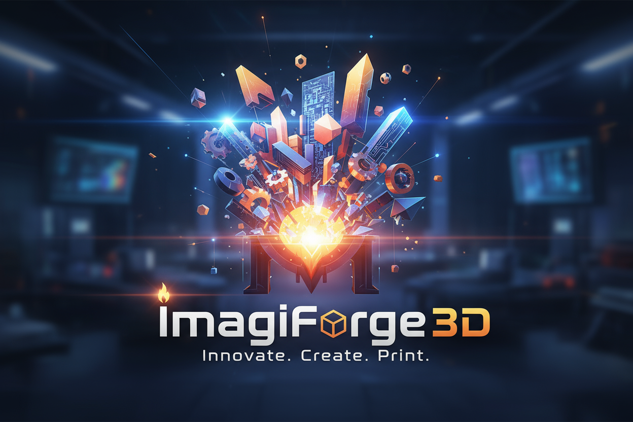 ImagiForge 3D animated logo